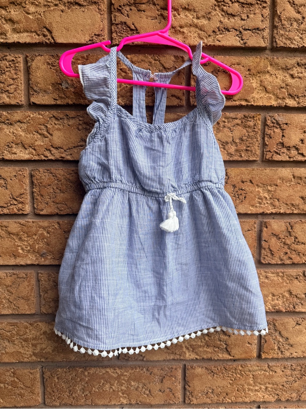 💫4/$25 • Nannette Kids Striped Ruffle Detail Top